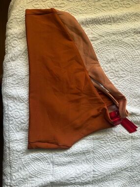 Left On Friday Rust Orange Bikini Top